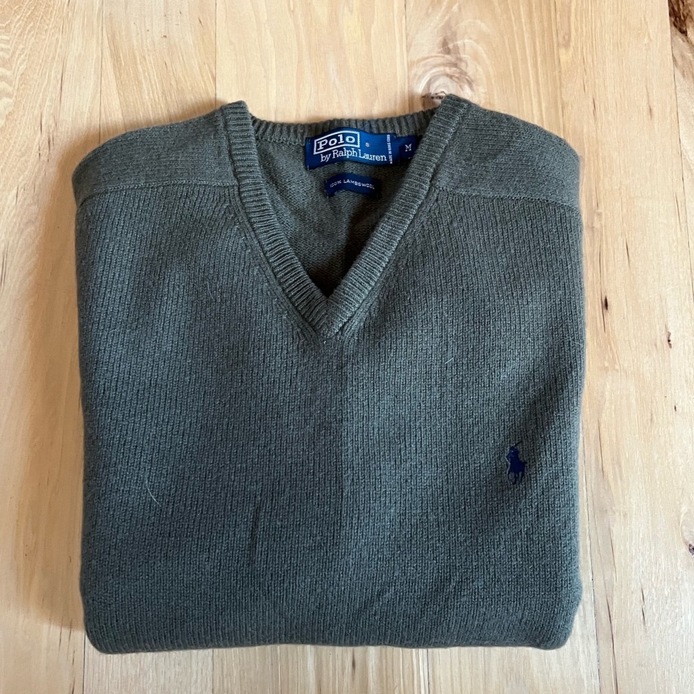 Pole Ralph Lauren wool V-neck sweater